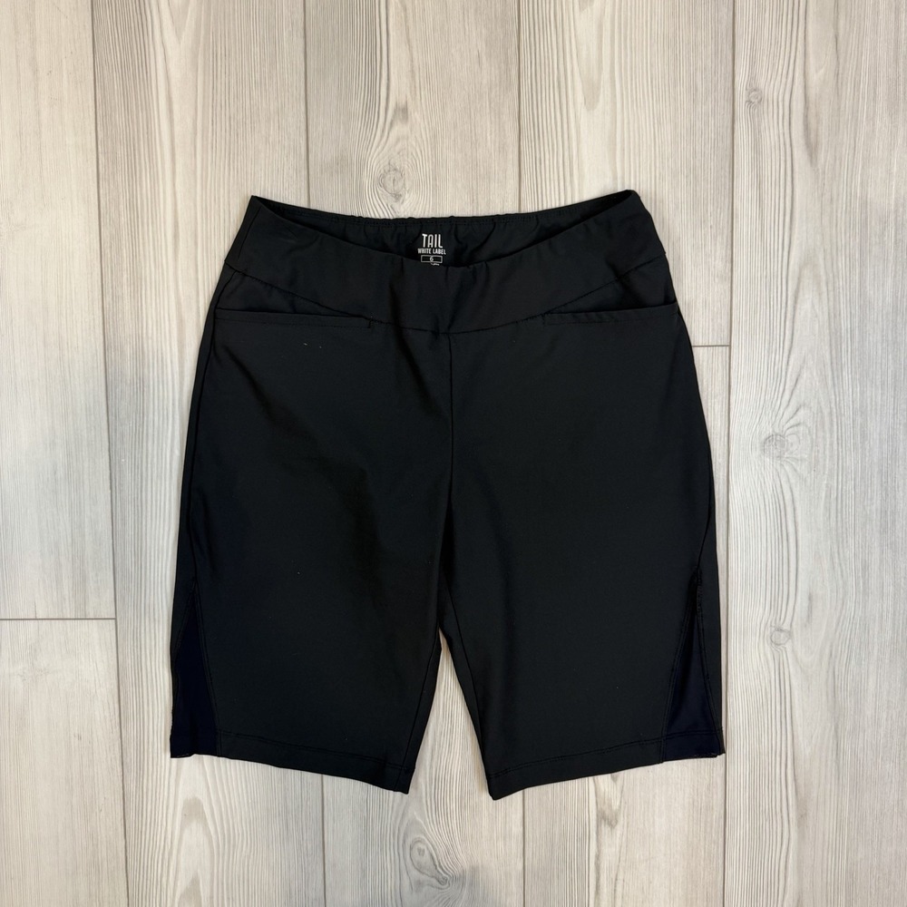 Tail White‎ Label Women's Size 6 Golf Shorts Black Pull On Stretch 11" Inseam